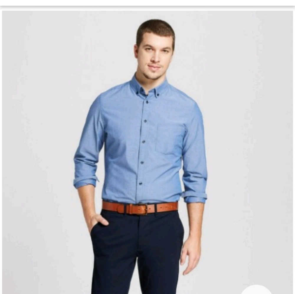 Men's botton down long sleeve shirt